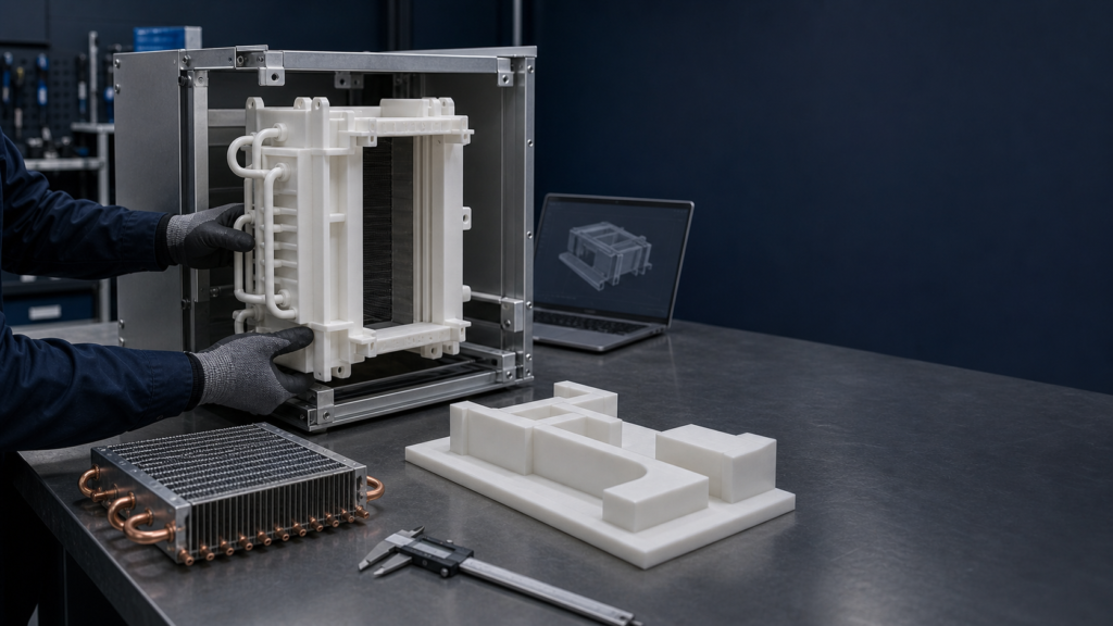3D printed fit-up model for custom heat exchanger design