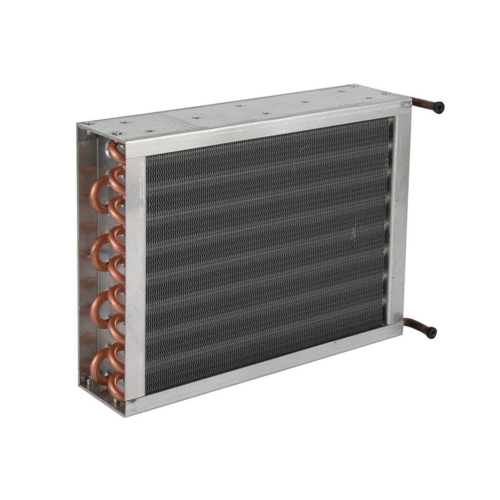 Copper condenser coil for refrigeration and HVAC applications.