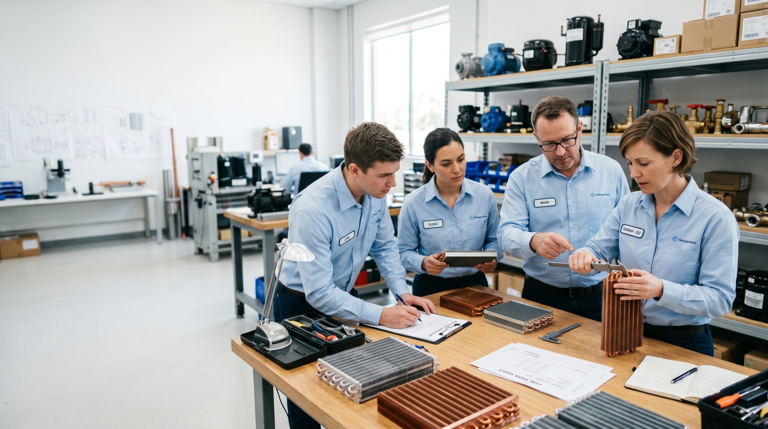 Domi Refrigeration core team for engineering quality and export sales