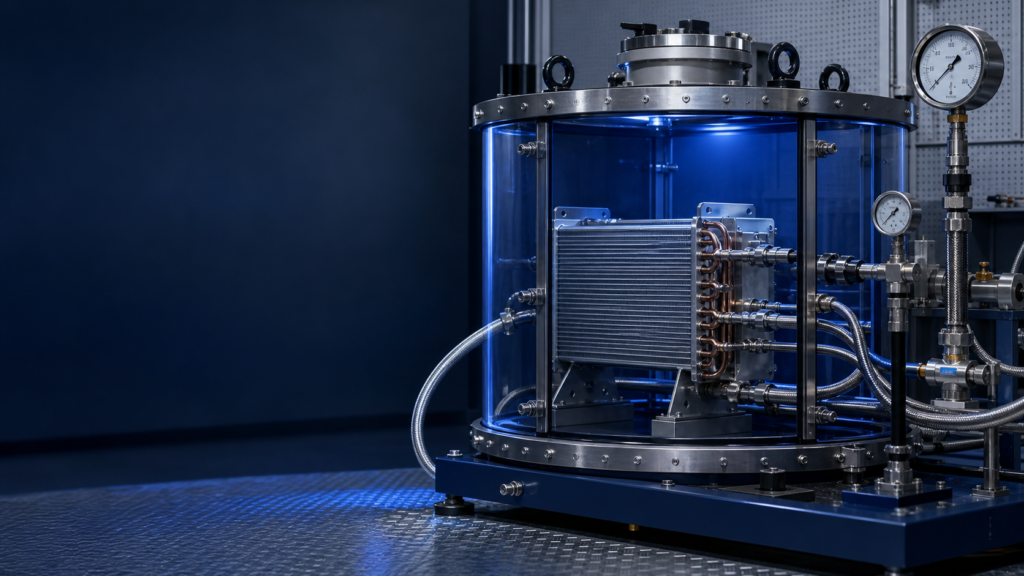 Burst pressure testing for heat exchanger safety validation