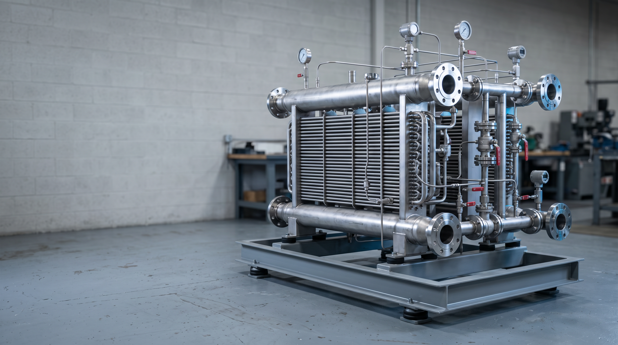 CO2 heat exchanger gas cooler for cold storage industrial refrigeration