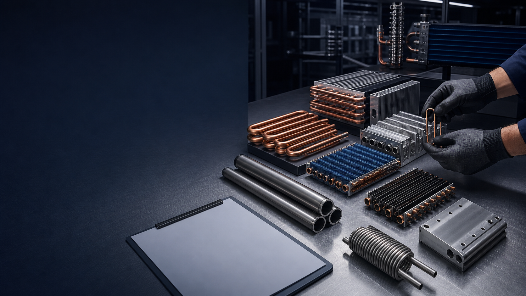 Custom copper aluminum and stainless steel coil fabrication