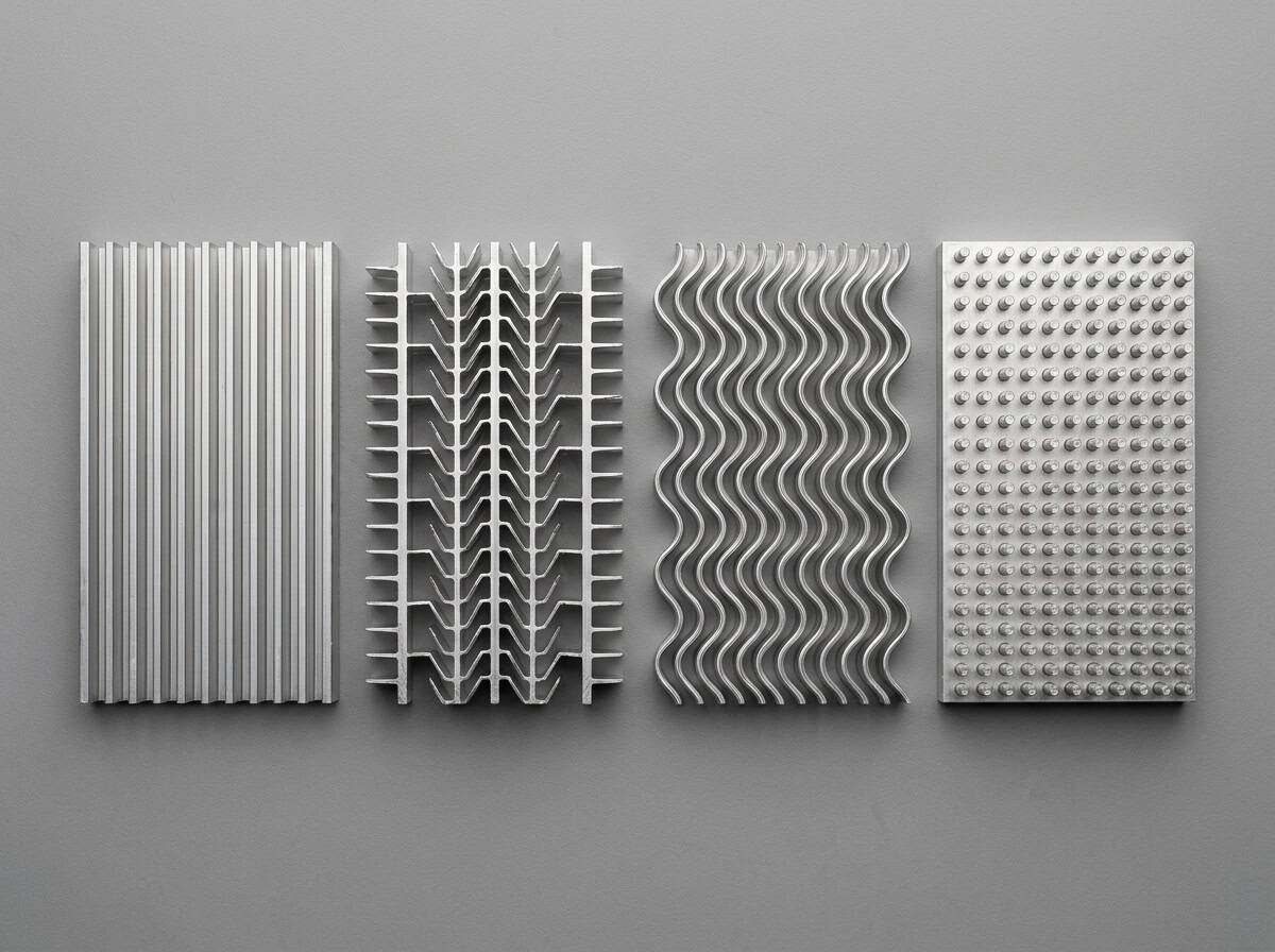 how do the fins help in radiator — comparison of plate louvered and wavy fin designs