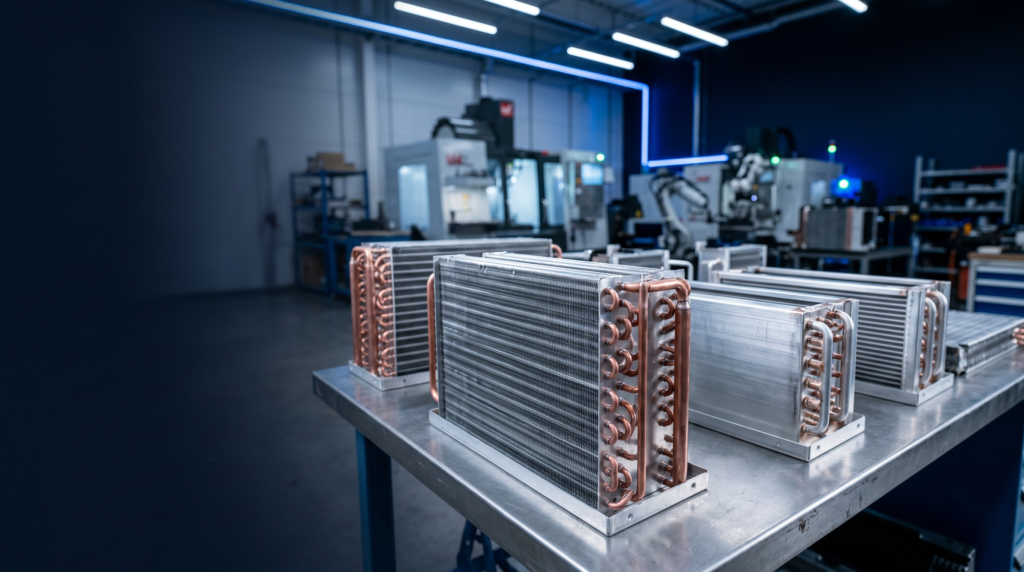 HVAC heat exchanger components for residential and commercial systems