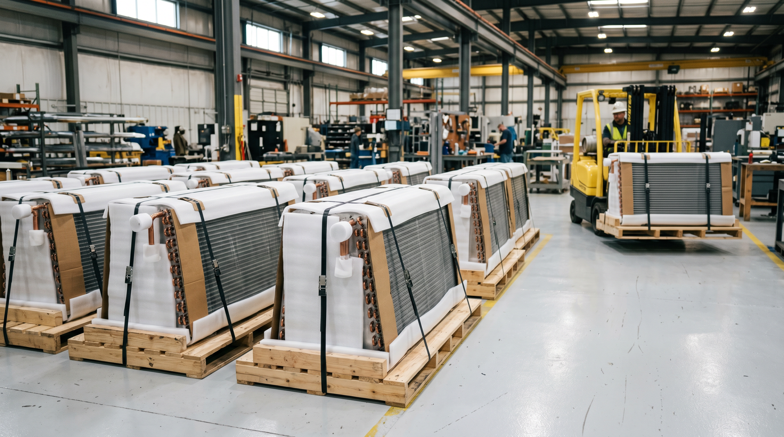 Modular large capacity heat exchanger packaging export field installation