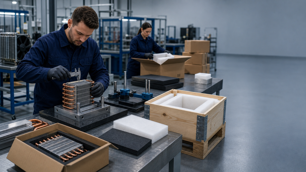 Prototype sample inspection for custom refrigeration coil