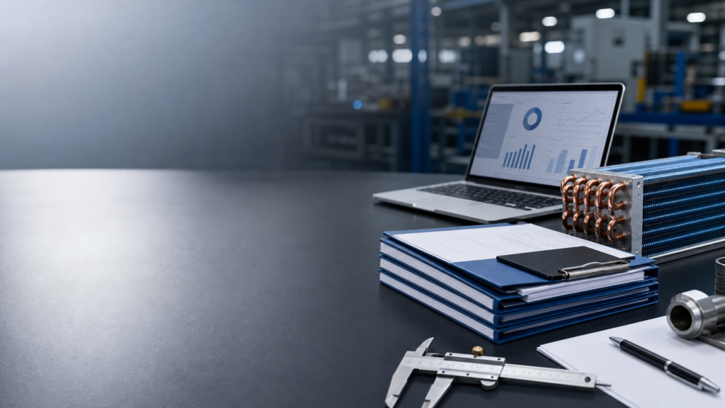 Quality certification documents for heat exchanger manufacturer