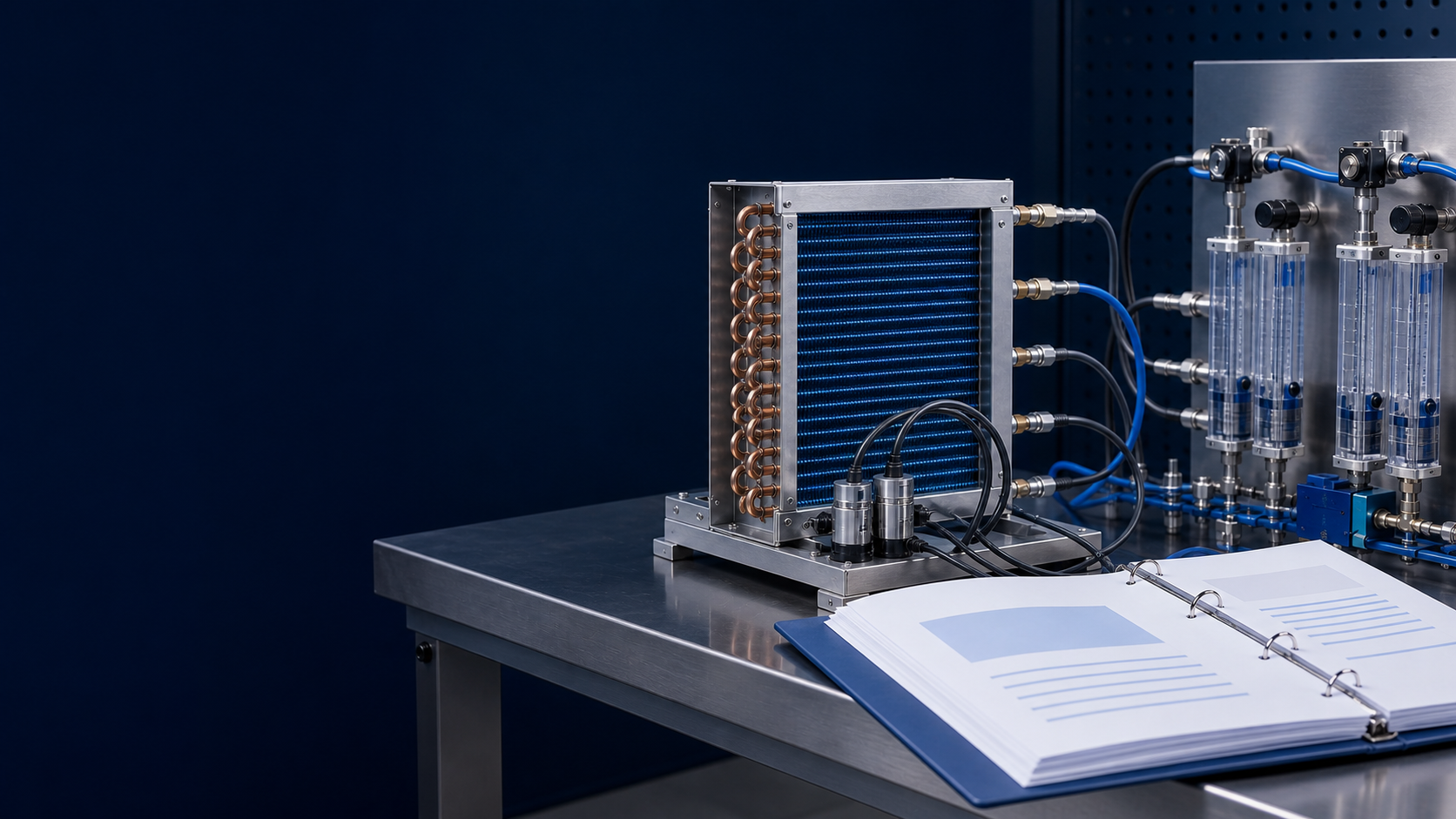 Thermal performance testing report template for custom heat exchanger projects