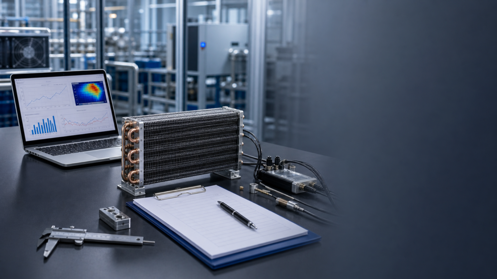 Thermal performance testing report sample for heat exchanger projects