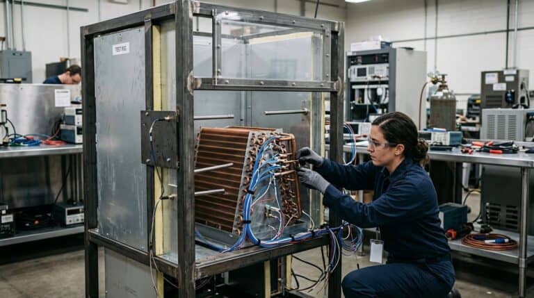 custom coil prototype process — Prototype stages for refrigeration coils