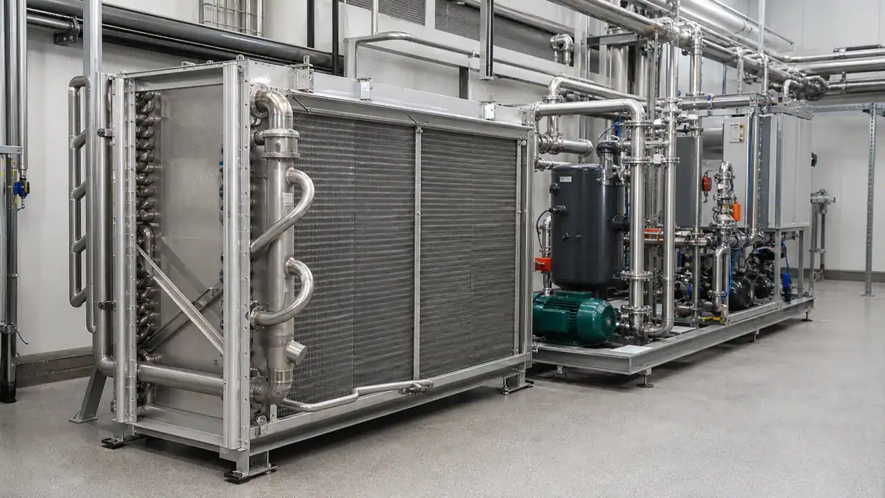 Industrial refrigeration coils and equipment for commercial cooling.