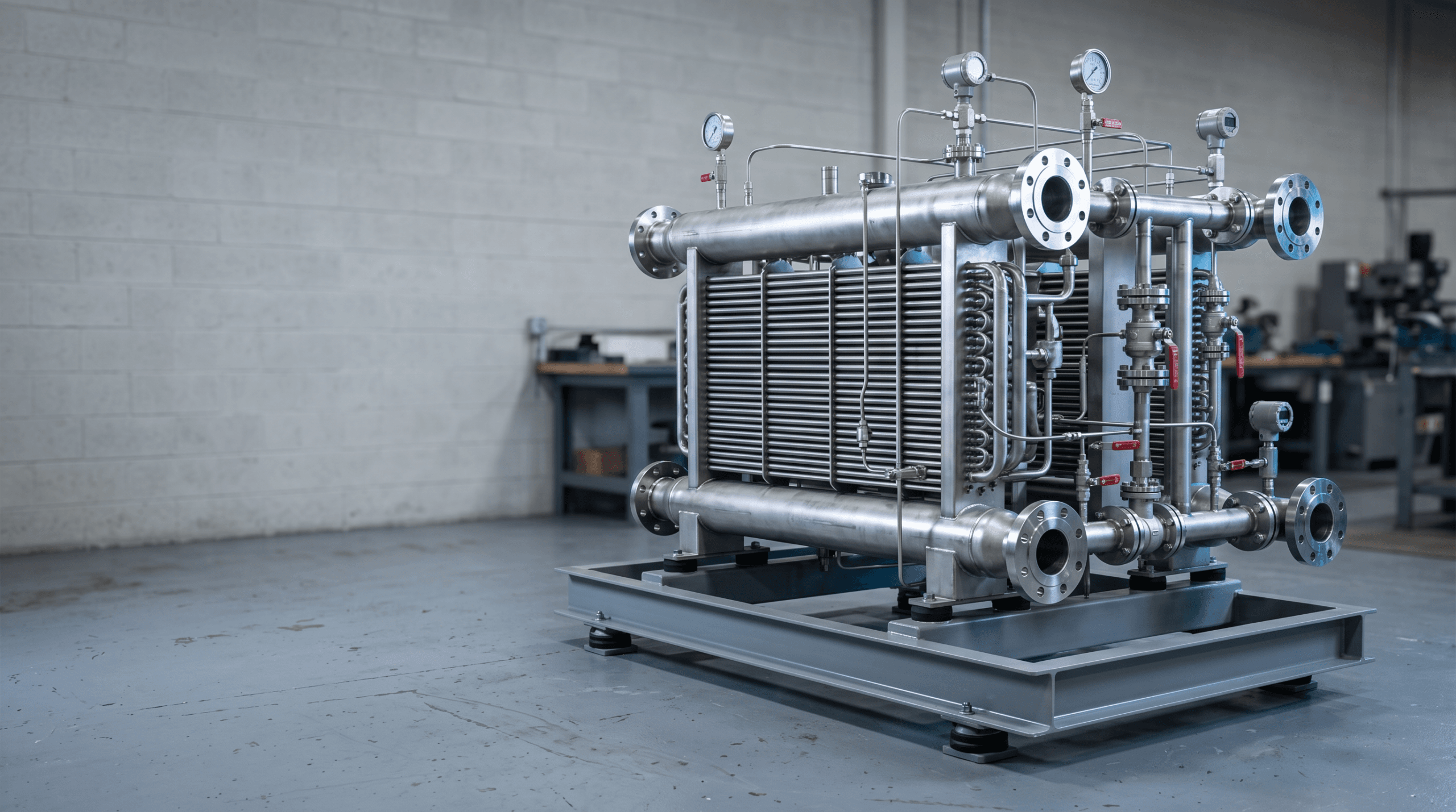 CO2 gas-cooler heat exchanger serving a cold-storage application