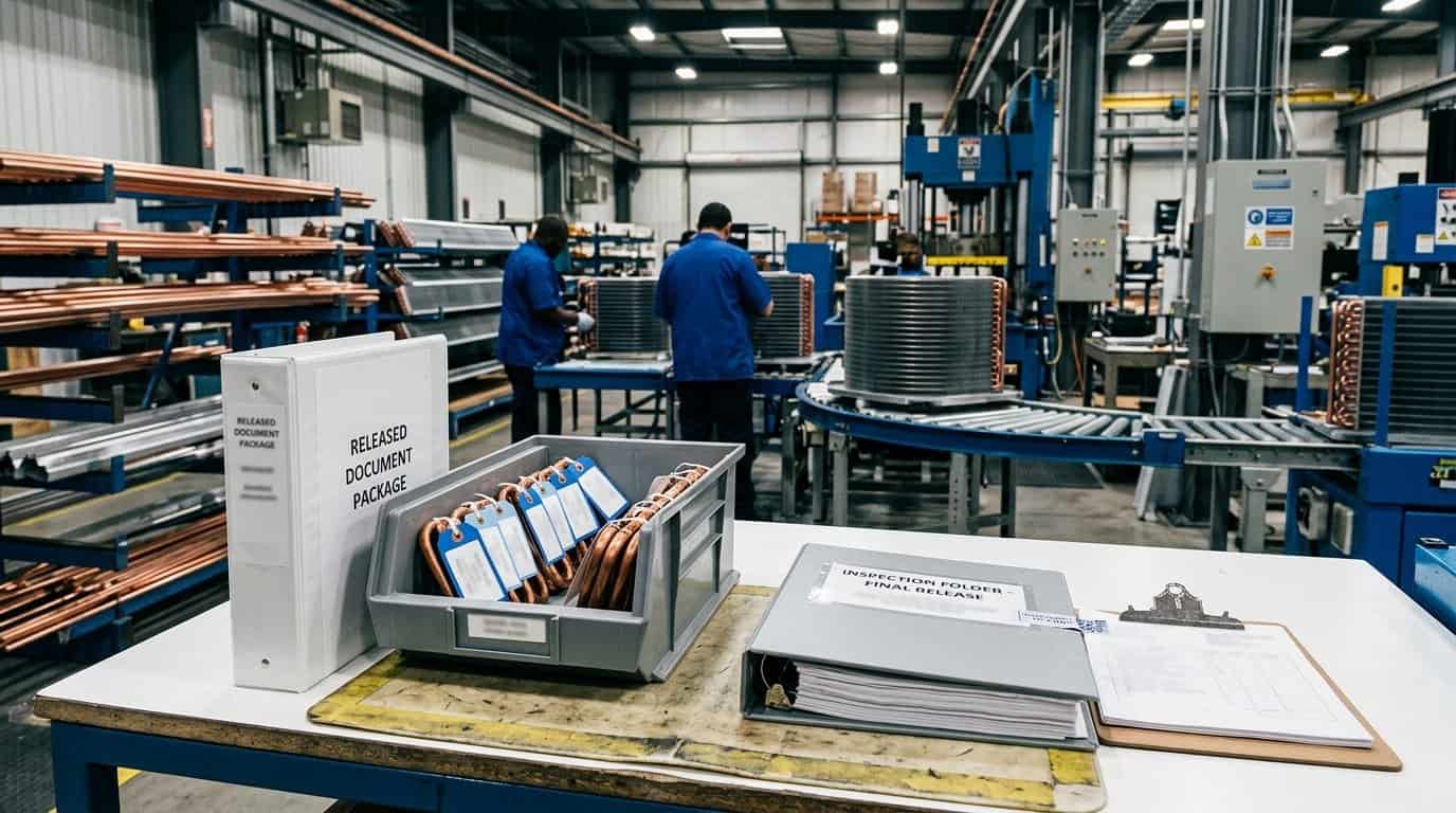 drawing revision control for coils — Production release and traceability