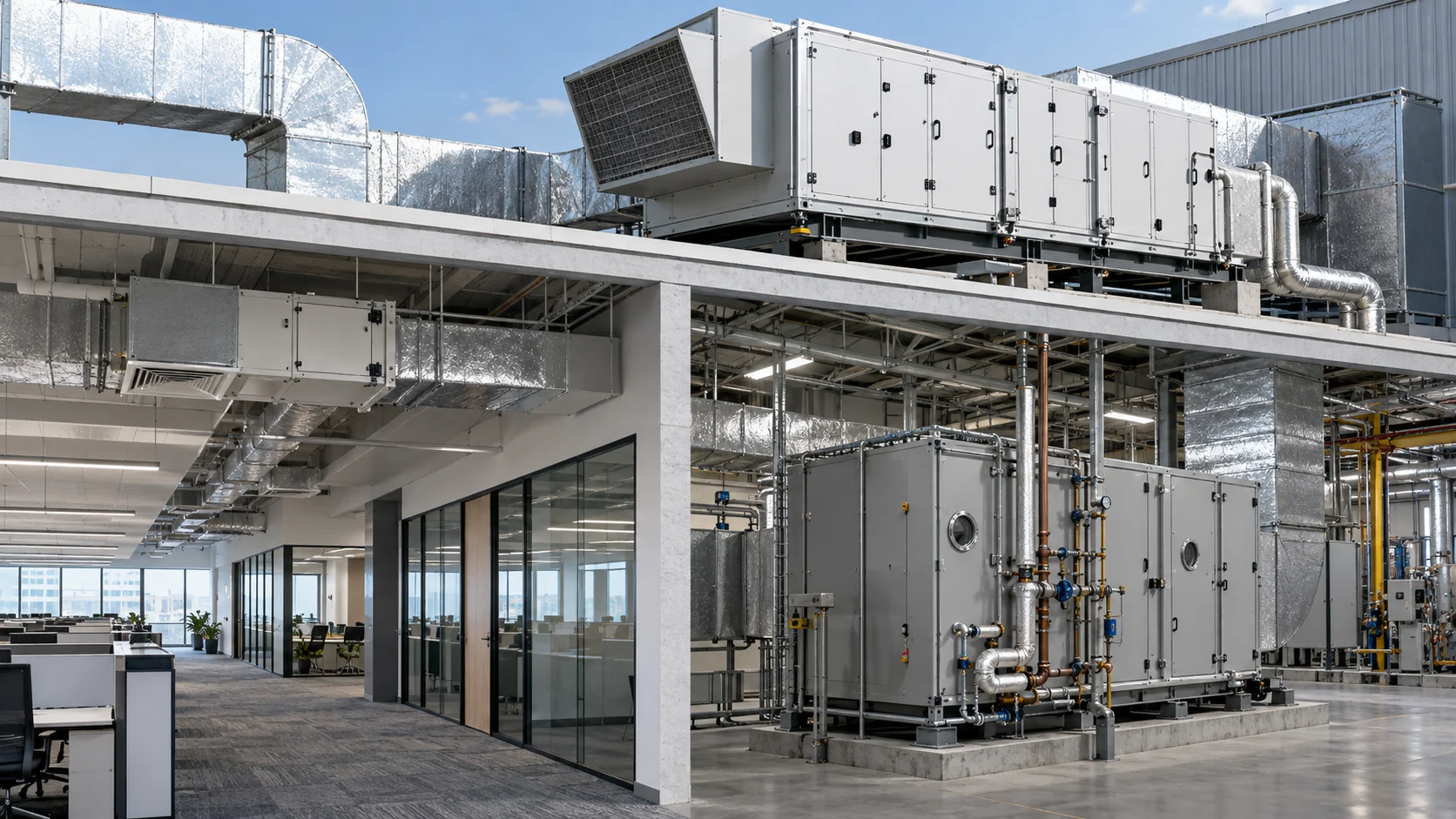 VAV, dedicated outdoor-air, and industrial process-room air handler applications